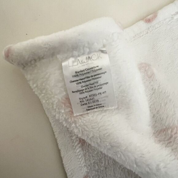 Lila & Jack Elephant Heart Security Blanket Lovey Lovie Plush Rattle - Picture 5 of 6